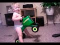 Funny Laughing Baby Rides Wheelie and Crashes!!!!!!!!