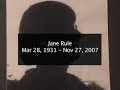 Jane Rule memorial