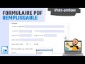 Comment cr?er un formulaire PDF modifiable gratuitement avec Libre Office Writer