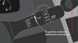 WINDSHIELD WIPERS TURN ON/OFF Honda CR-V - HOW TO 