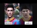 FIFA 11 vs PES 2011 сравниваем лица