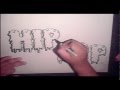 step by step how to draw graffiti letters (HQ)