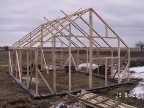 Парник из брусков фото