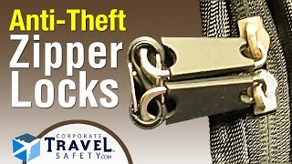 Zipper Locks - Zipper security for travel bags, purses, and