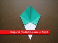 1 - How To Fold Origami Oriental Radish - OrigamiInstruction.com