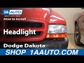 1AAuto.com Replace Change Headlight Dodge Dakota Durango 1997-04