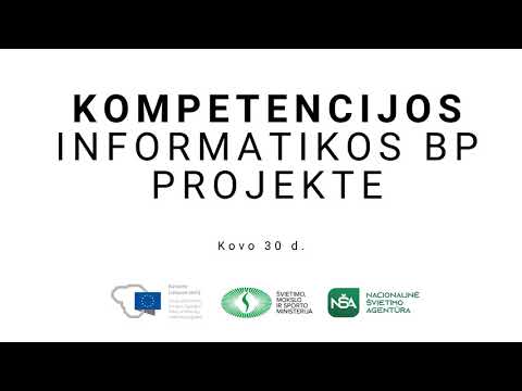 Ugdymo turinio atnaujinimas. Kompetencijos informatikos ugdymo Bendrosios programos projekte