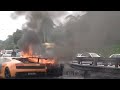 Lamborghini Accident Burnout in Malaysia Highway!!