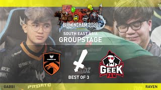 TNC Predator vs Geek Fam Game 1 (BO3) | ESL One Birmingham Online 2020 SEA Groupstage