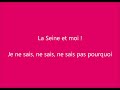 La Seine - Vanessa Paradis (Lyrics)