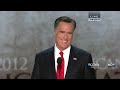 Mitt Romney Acceptance Speech at the Republican National Convention (C-SPAN) - Full Speech