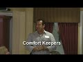 David Santillian of Comfort Keepers at Senior Specialist Networking Group meeting