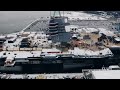 Time-Lapse Video: Building a Navy Aircraft Carrier