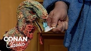 Conan &amp; Andy&#39;s Staring Contest: Toothpaste Turkey Edition - &quot;Late Night With Conan O&#39;Brien&quot;