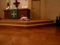 mia - our baby rocking at the church