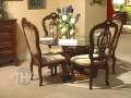 Elegant Dining Set With Pedestal Glass Top Table, 'Repertoire' Collection By Fairmont ...