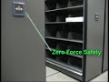 Safety Features for Protecting People Using Push Button High Density Shelving