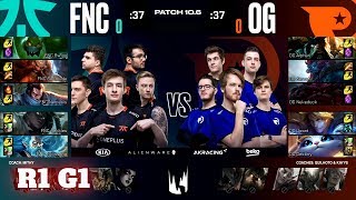 Fnatic vs Origen - Game 1 | Round 1 PlayOffs S10 LEC Spring 2020 | FNC vs OG G1