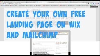 Create Your Own Free Landing Page With Wix And Mailchimp видео из игры майнкрафт Wix Landing Page Templates