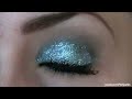Blue Glitter Makeup Tutorial
