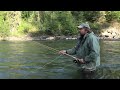 Bob Clay shows 12' rod-Spey cast technique