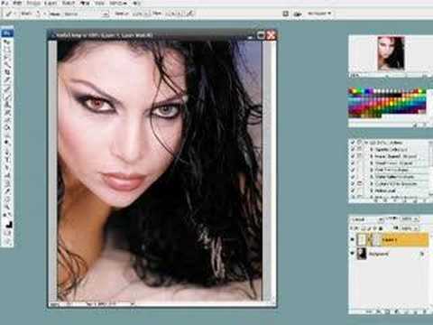 Haifa Wehbe Photoshop how to change eye color right