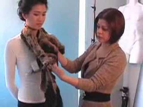 how to tie scarf. How to tie a winter scarf