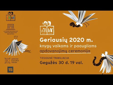 Lietuvos nacionalinė biblioteka. Geriausių 2020 metų knygų vaikams ir paaugliams apdovanojimų ceremonija