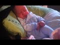 Cat soothing crying baby to sleep - too cute!