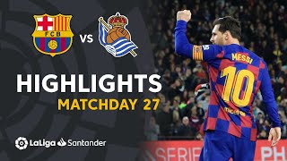 Highlights FC Barcelona vs Real Sociedad (1-0)