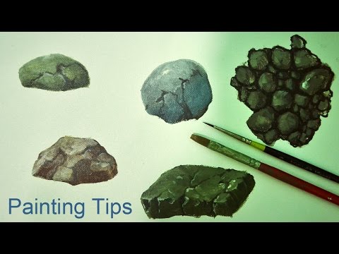 how to paint rocks