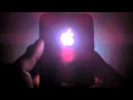 iPhone 3GS with an illuminating Apple Logo.