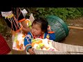 Thai Traditional Hilltribe Weaving (Back Strap Loom), Chiang Mai