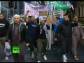 Graphic video: Australia Muslim protest turns violent, police dog bites man