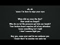 MAROON 5 - WIPE YOUR EYES (LYRICS)