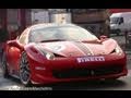 Ferrari 458 Challenge LOUD Sound on the Road !!