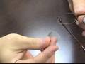 How to Adjust Eye Glasses : How to Restring Semi-Rimless Glasses Lenses