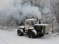 HTZ T-150KM Scania V8 Starting the Green engine -10C