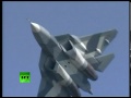 'Russian Stealth' 1st public flight: Sukhoi PAK FA T-50 at MAKS airshow