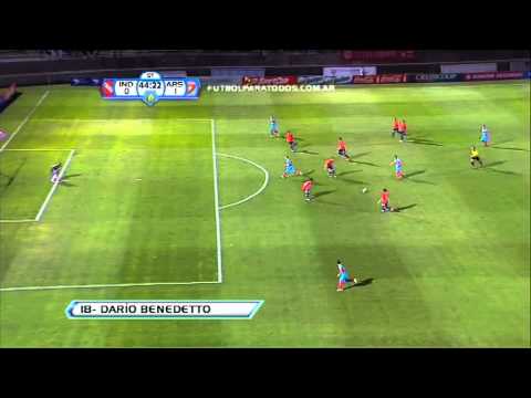 Gol de Benedetto. Arsenal 1 - Independiente 0. 8vos. de Final. Copa Argentina 2012/13. FPT