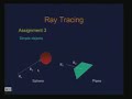 Lecture - 27 Assignment: Ray Tracing