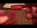Changing a battery in Gameboy Advance SP