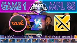 GAME 1 - BREN ESPORTS vs ULVL | MPL PH Season 5