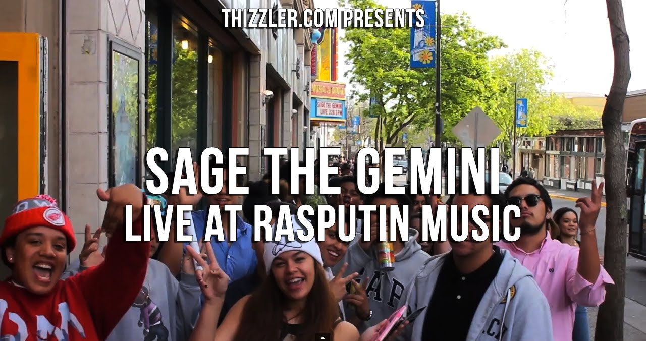 Sage The Gemini - Remember Me live in-store at Rasputin Music, Berkeley (Exclusive Video)