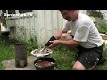 Outdoor Cooking in a Dutch Oven Banana Bread GardenFork.TV