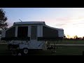 Palomino Real Lite popup trailer setup