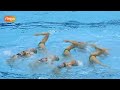 Natación sincronizada. Rutina libre España - Preolímpico Londres 2012