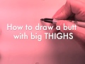 How to draw GREAT BUTTS with just FIVE LINES