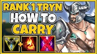 HOW TO WIN EVERY GAME AS TRYNDAMERE (RANK 1 GUIDE) - League of Legends