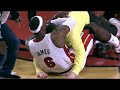 LeBron tackles Heat fan who hits $75,000 shot!